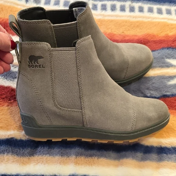 Sorel Charcoal Suede Ankle Booties - Picture 2 of 4
